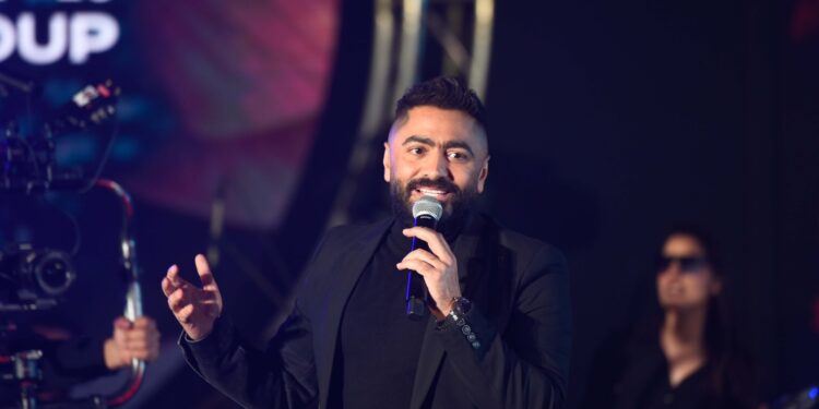 تامر حسنى ” يتألق ” فى حفل اطلاق مشروع City Oval ” ” لشركة ماستر جروب بأروع أغانيه