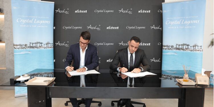 مدار للتطوير العقارى تتعاقد مع شركة كريستال لاجونز العالمية لإنشاء بحيرة من أكبر البحيرات الصناعية في منتجع أزهى نورث 