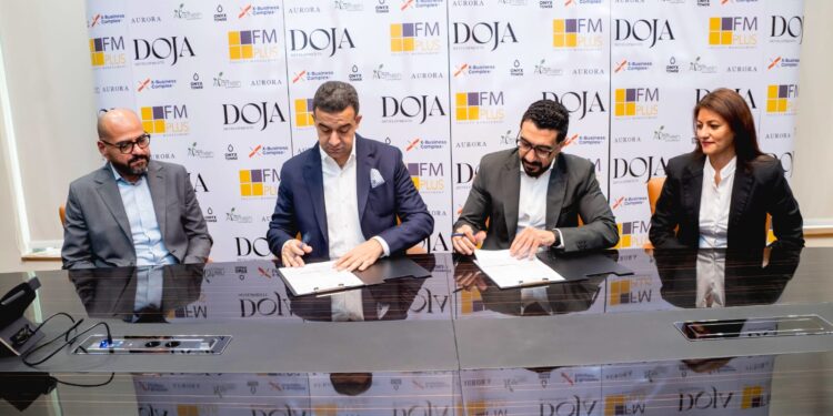  «دوجا للتطوير» توقع مذكرة تفاهم مع «FMPlus» لتقديم خدمات الإدارة الذكية لمشروعاتها الحالية والمستقبلية