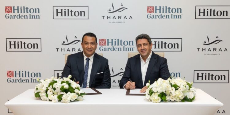 «ثراء مصر» توقع اتفاقية مع «هيلتون العالمية» لإنشاء فندق «هيلتون جاردن إن» بمشروعها Glee North Coast  