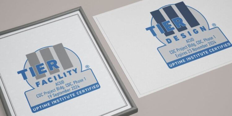 العاصمة الإدارية للتنمية العمرانية تحصل على شهادتي Design Documents وConstructed Facility من معهد Uptime الدولي