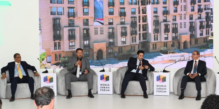 **على هامش فعاليات اليوم الثالث للمنتدى الحضري العالمي: المهندس أحمد إبراهيم رئيس جهاز مدينة العلمين الجديدة يستعرض جهود التنمية العمرانية المستدامة**