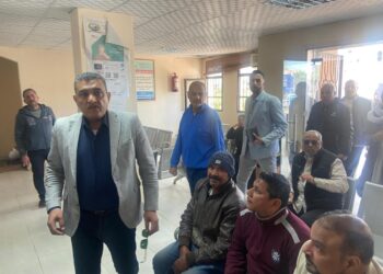 رئيس جهاز مدينة دمياط الجديدة يتفقد المركز التكنولوجى للمرافق وايرادات مياه الشرب لمتابعة سير العمل