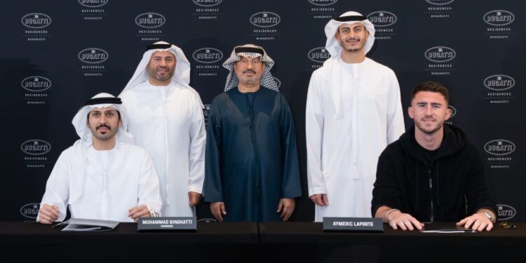 إيمريك لابورت ينضم لنخبة “بوغاتي ريزيدنسز” في دبي: ثالث نجم عالمي يقتني بنتهاوس فاخر