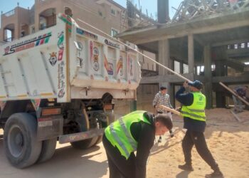 جهاز مدينة 6 أكتوبر ينفذ عدة إزالات لمخالفات بناء في حملات مكبرة