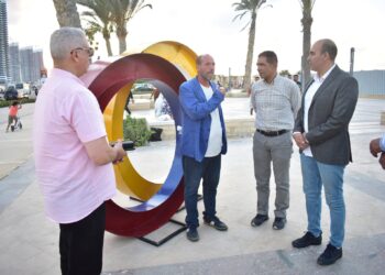 بالصور.. افتتاح أول معرض للنحت “آرت سبيس” على الممشى السياحي بمدينة العلمين الجديدة