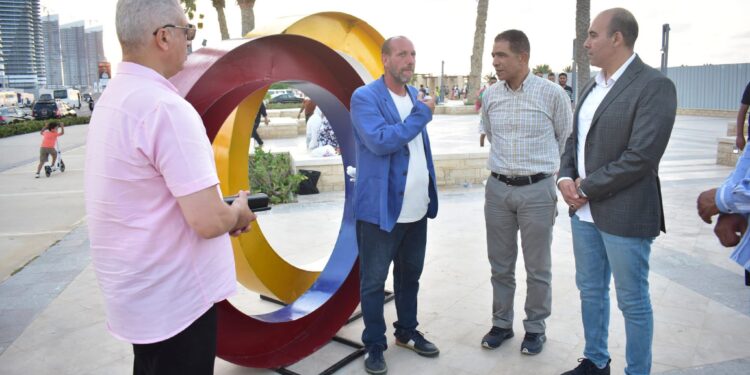 بالصور.. افتتاح أول معرض للنحت “آرت سبيس” على الممشى السياحي بمدينة العلمين الجديدة