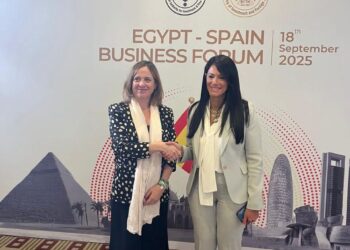 وزيرة التخطيط تلتقي وزيرة الدولة للتجارة خلال فعاليات منتدى الأعمال المصري الإسباني