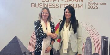 وزيرة التخطيط تلتقي وزيرة الدولة للتجارة خلال فعاليات منتدى الأعمال المصري الإسباني