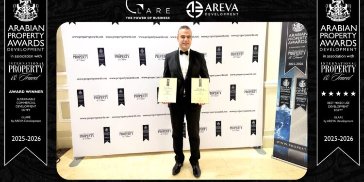 AREVA  للتطوير تحصد 3 جوائز عالمية عن مشروع GLARE من مؤسسة International Property Awards