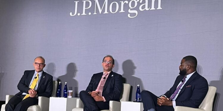 الدكتور محمد فريد يشارك في حوار مفتوح مع المستثمرين العالميين لدى جيه بي مورجان ومورجان ستانلي وجولدمان ساكس في واشنطن