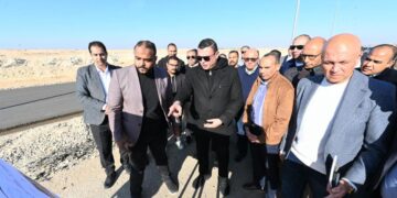 وزير الإسكان يختتم جولته اليوم بتفقد مشروع طريق محور سفنكس بطول 16كم بمدينة سفنكس الجديدة