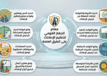 بالإنفوجراف.. مهام واختصاصات الجهاز القومى لتنظيم الإعلانات على الطرق العامة