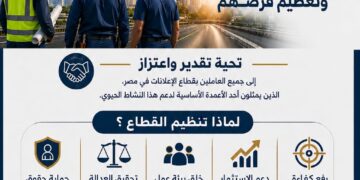القومي لتنظيم الإعلانات في عيدالعمال يؤكد: تنظيم القطاع لحماية العاملين وتعظيم الفرص